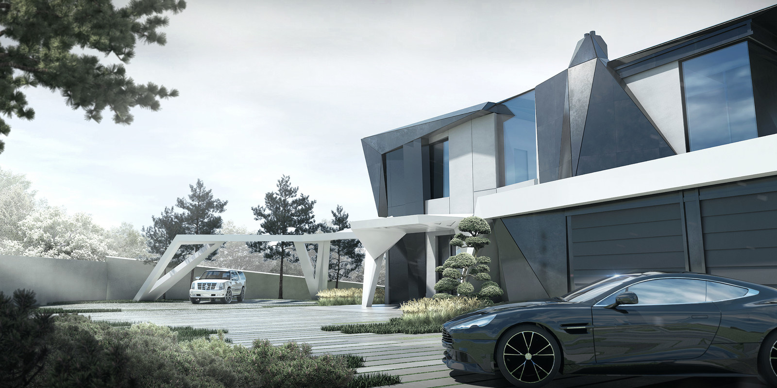 Проект Parametric residence - архитектура  день