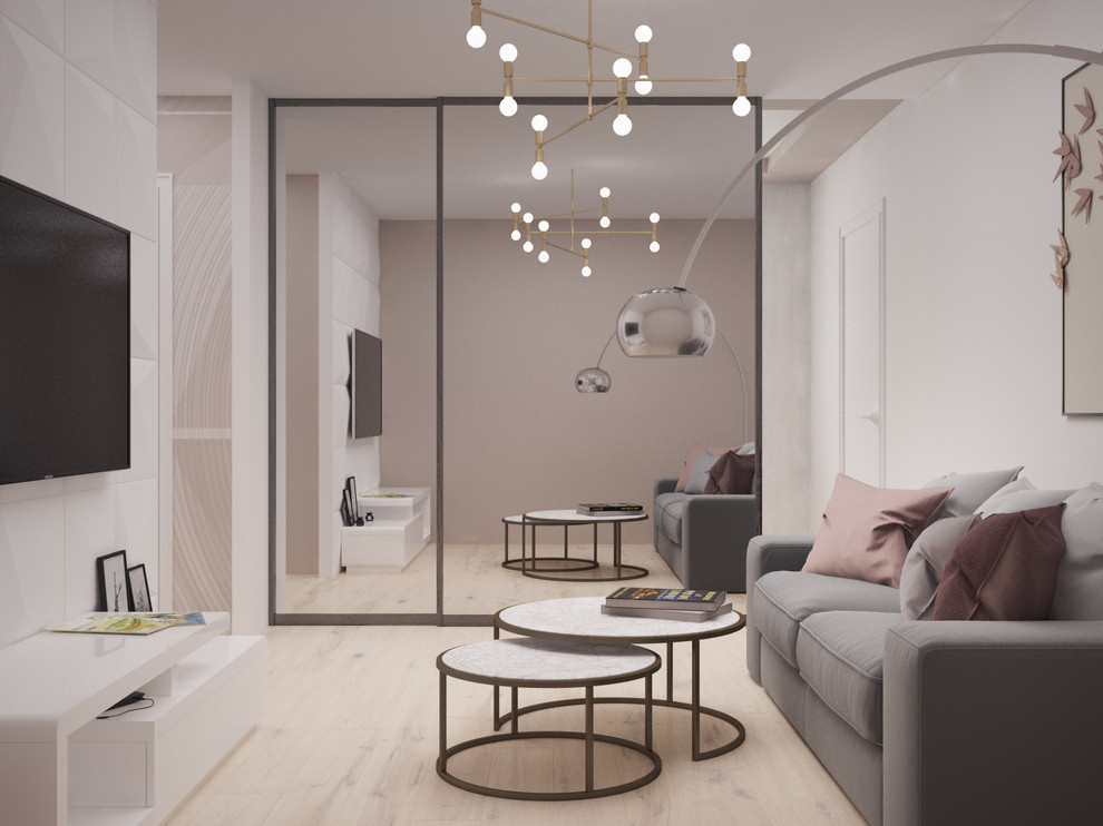 Двухкомнатная хрущевка в современном стиле, 45 м²