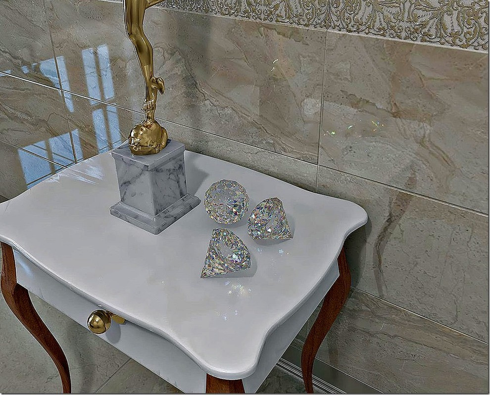 Marmi Imperiali of IMPRONTA Ceramiche and Mosaico CONTARINI of KERAMA MARAZZI
