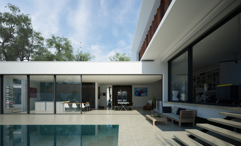 Обложка проекта: Modern building photorealistic renderigs