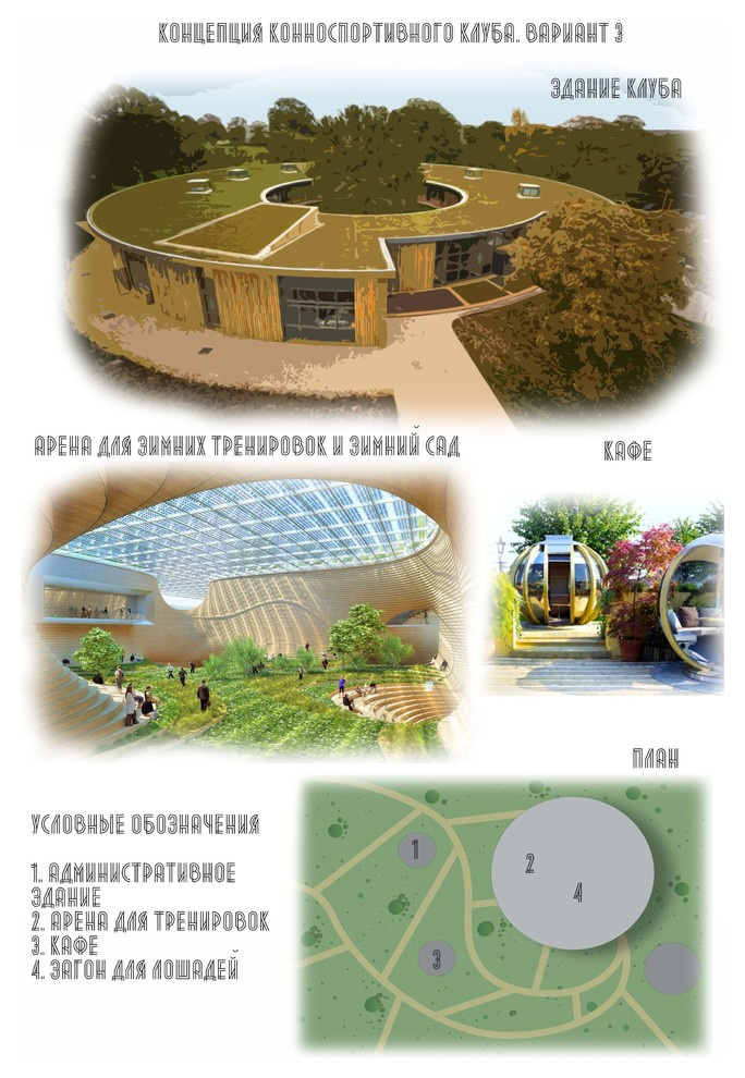 Концепции конно - спортивного комплекса