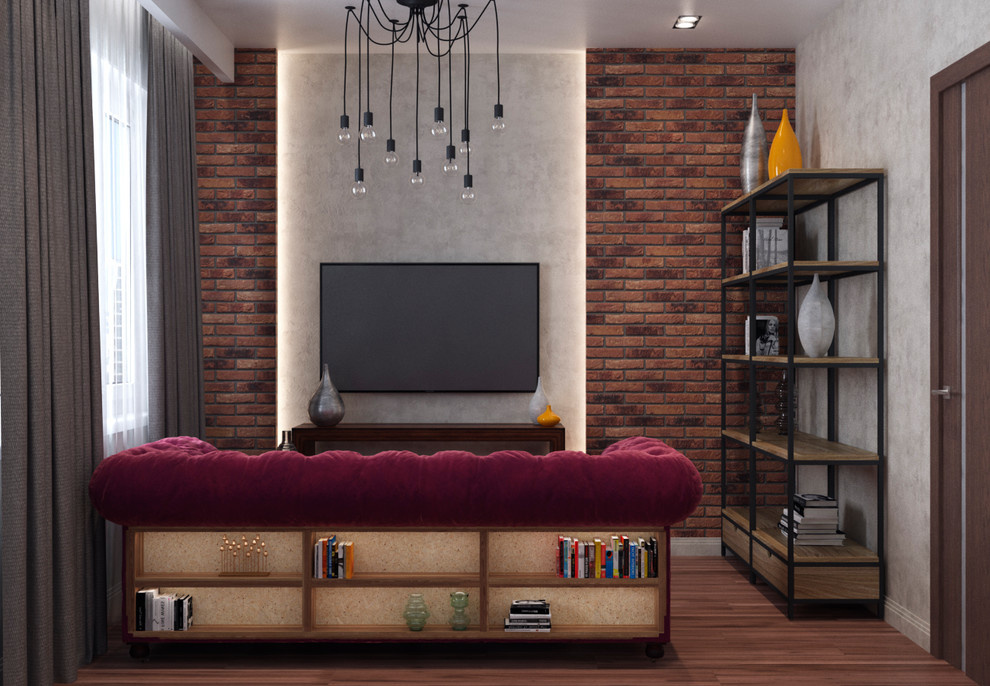 Трехкомнатная квартира в стиле лофт, 78 м²