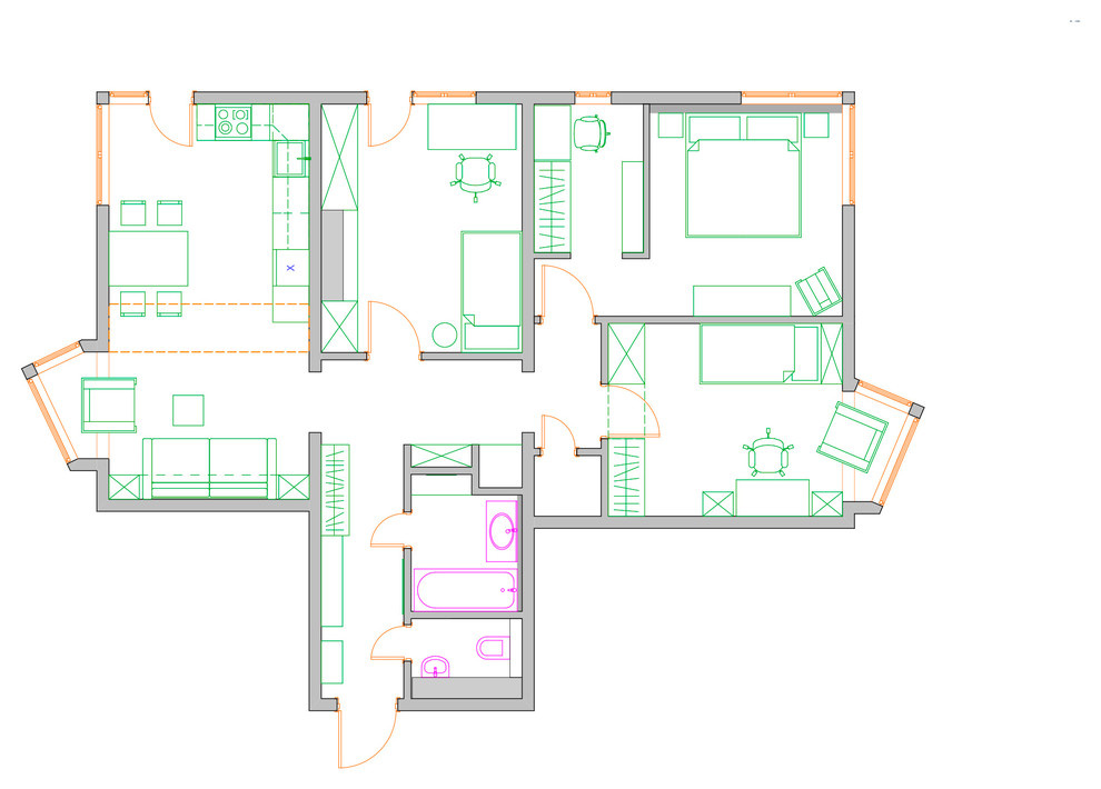Райский сад, 88м2
