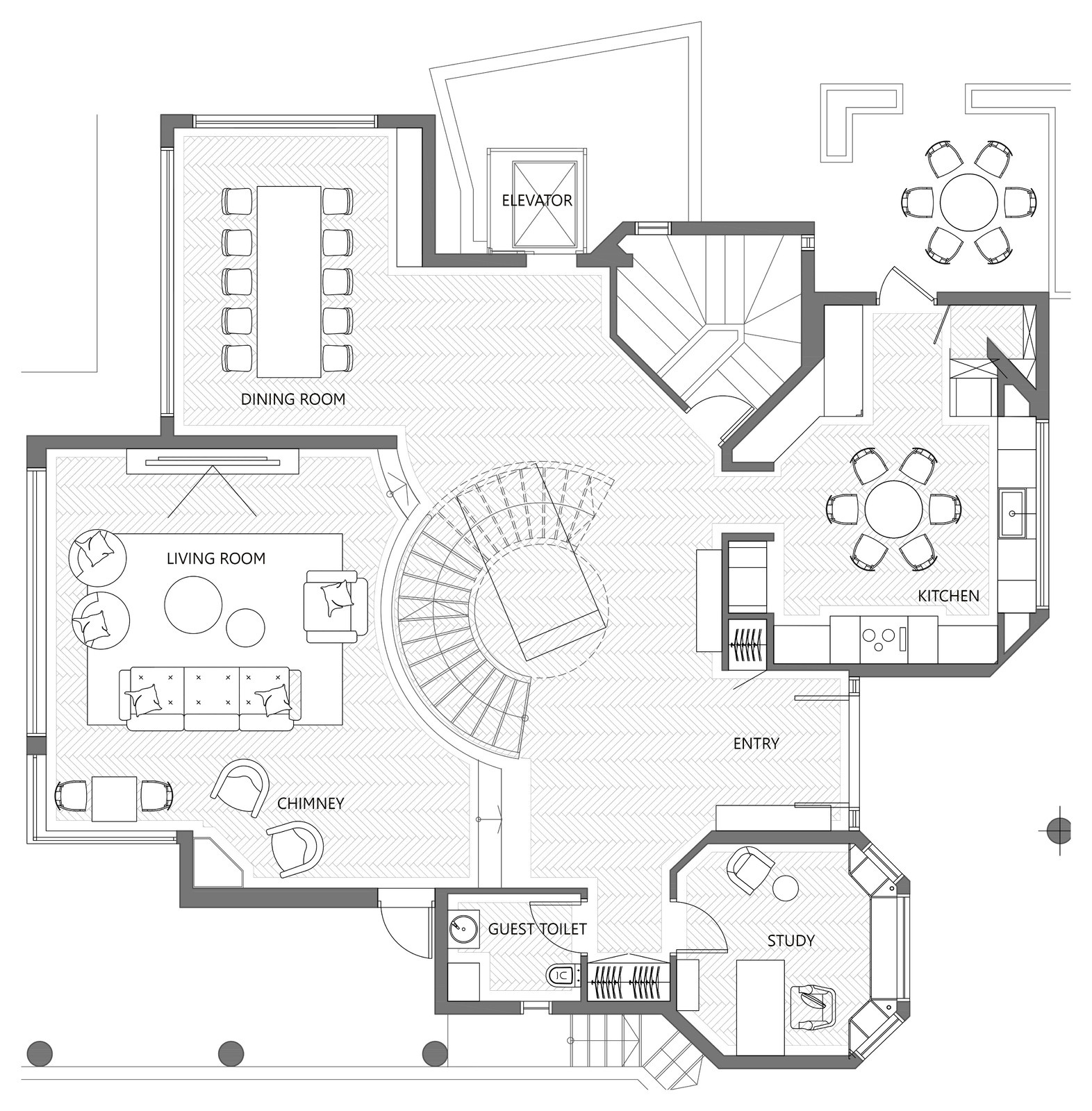 Private house. Ground floor