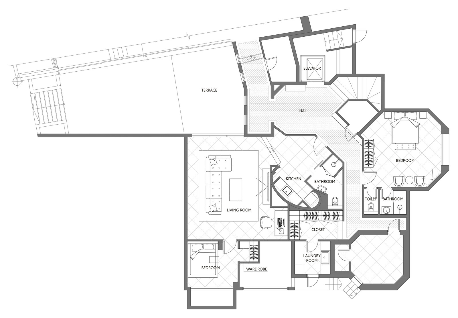 Private house. Basement floor