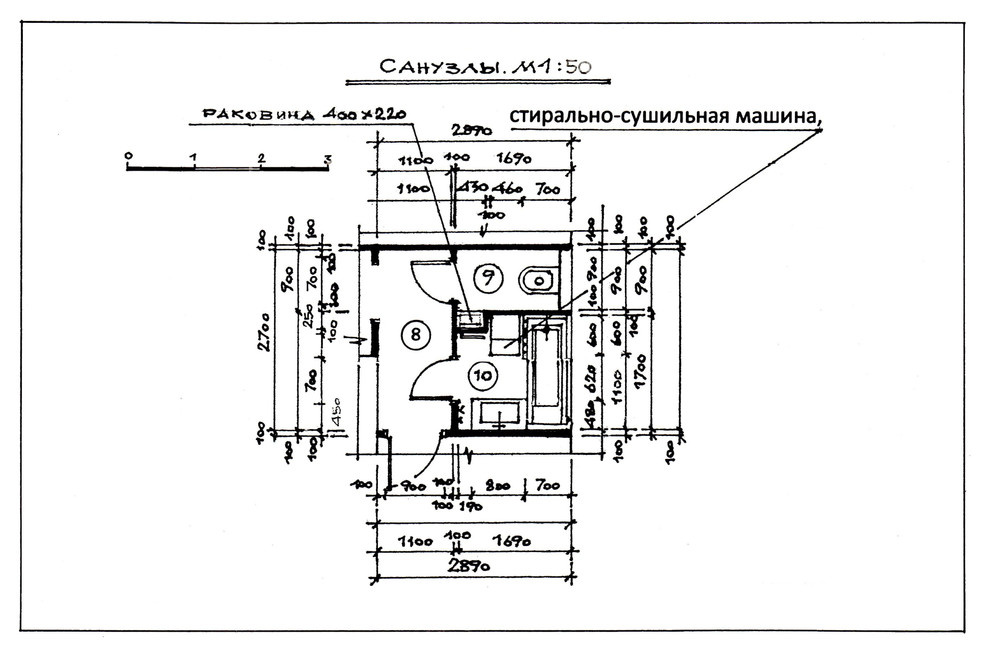 Трехкомнатная квартира в Дубне. Вариант перепланировки.