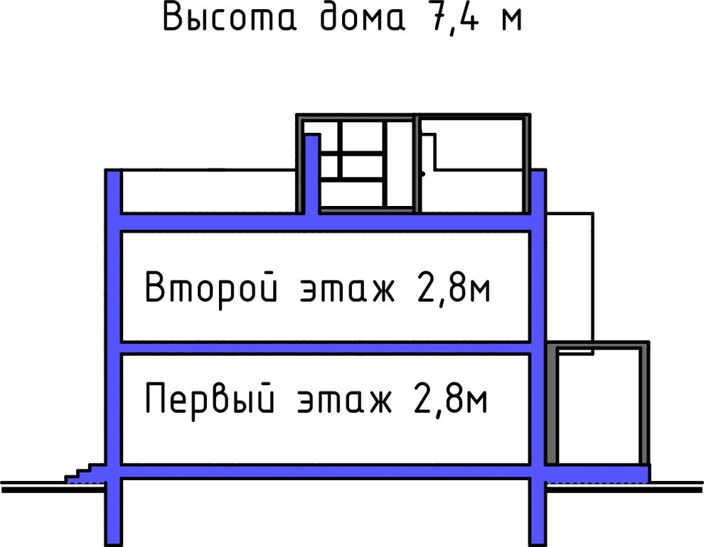 Проект дома Бау 43