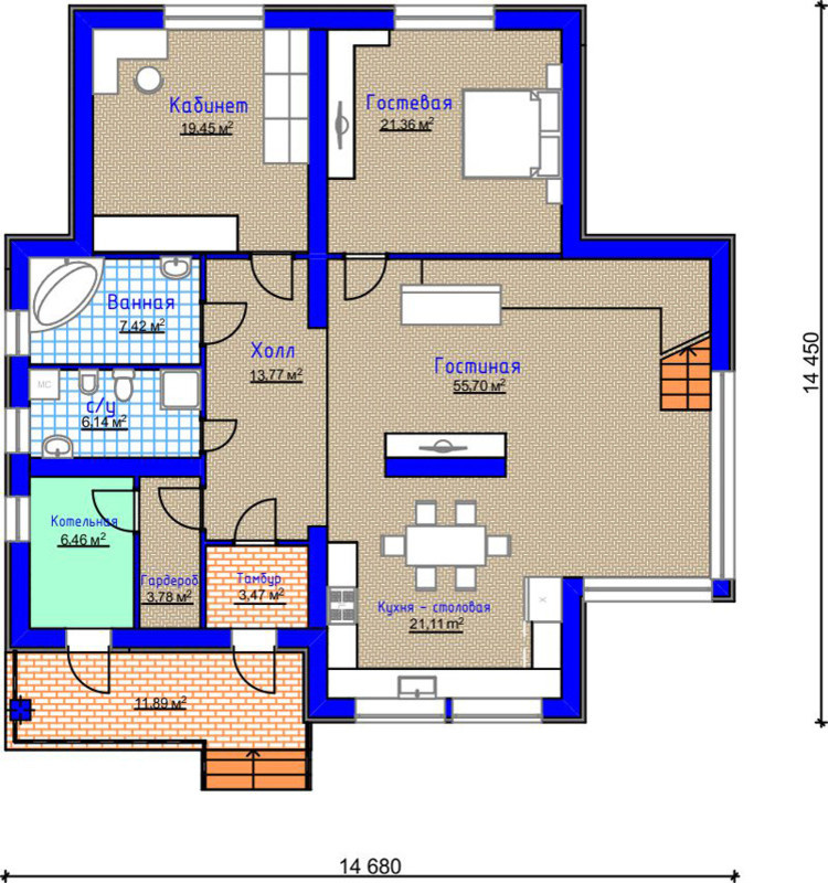 Проект дома Бау 22