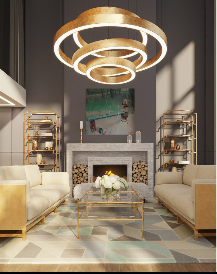 Пентхаус с террасой и камином в Art Residence