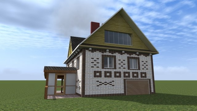 Кирпичный индивидуальный жилой дом [000.14]