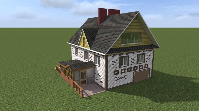 Кирпичный индивидуальный жилой дом [000.14]