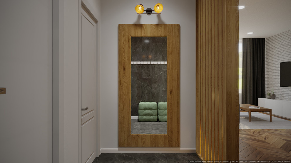 Скандинавский интерьер 130 м.кв ЖК Наследие