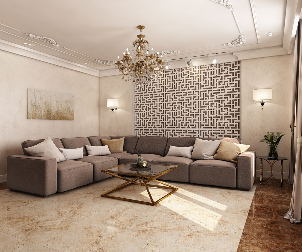 гостиная. Дом 350м2 Кораблинова