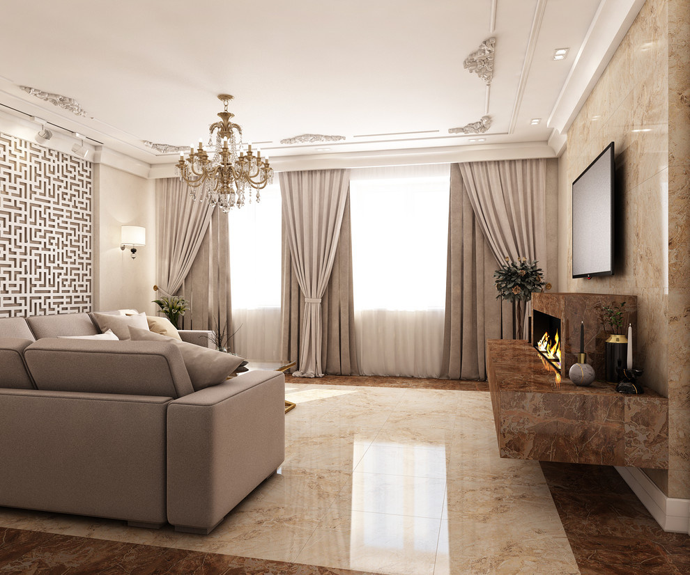 гостиная. Дом 350м2 Кораблинова