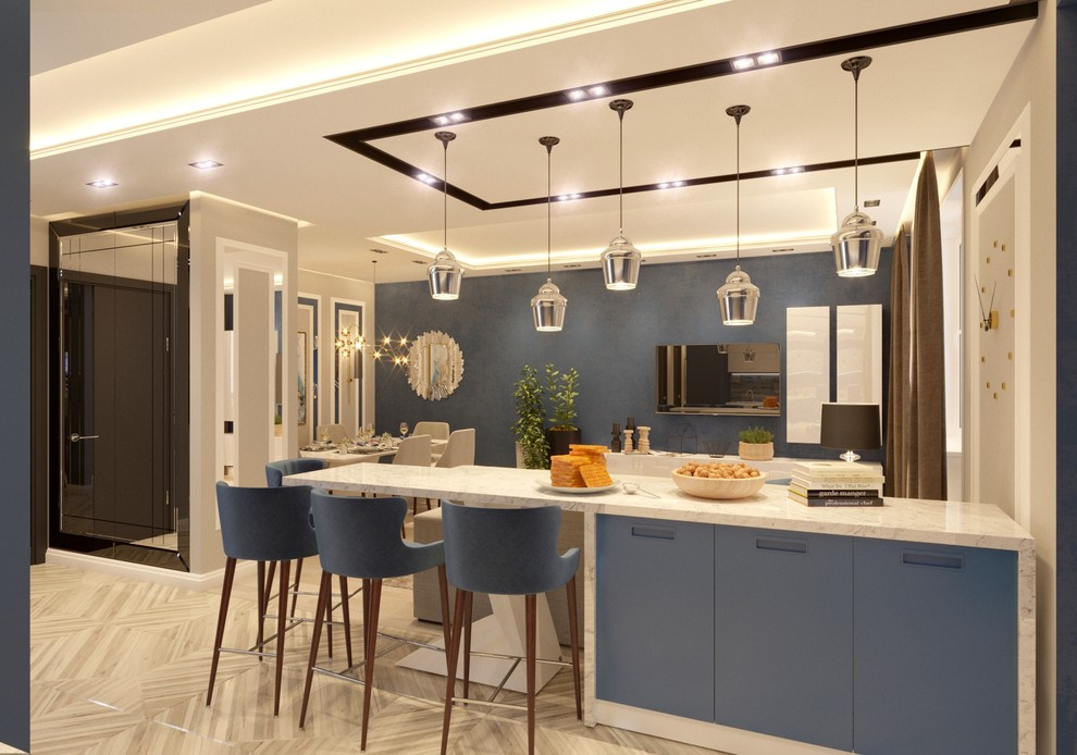 Квартира 89 м², Латышских стрелков, Казань