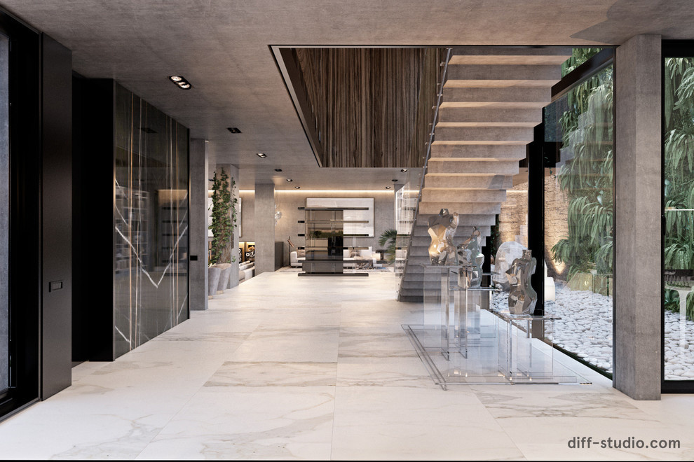 Concrete house in Czech Republic.