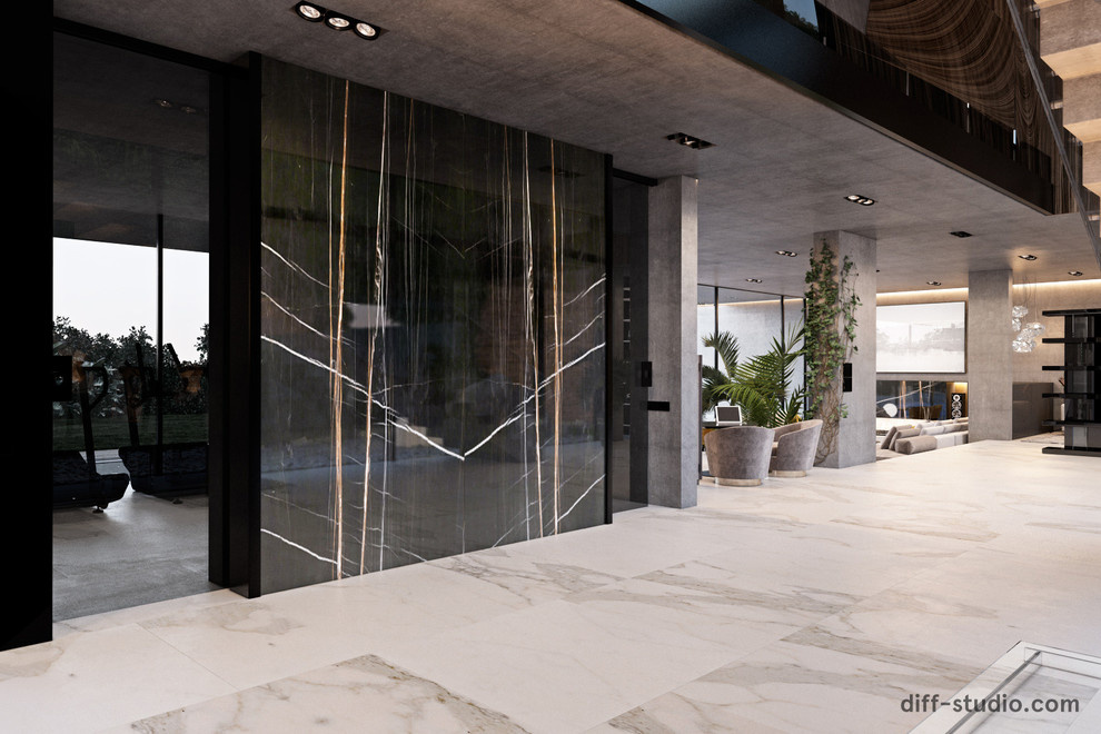 Concrete house in Czech Republic.