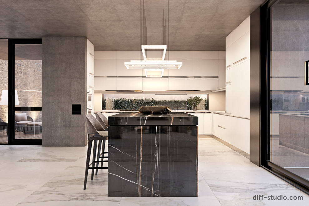 Concrete house in Czech Republic.