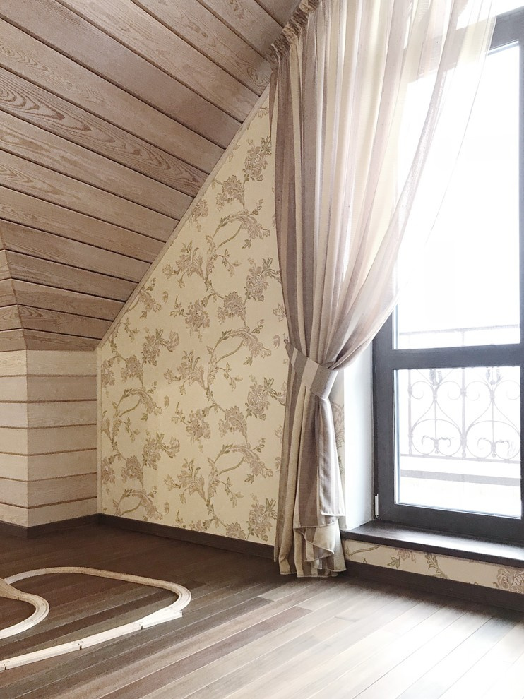 Attic In A Modern Russian Country House
