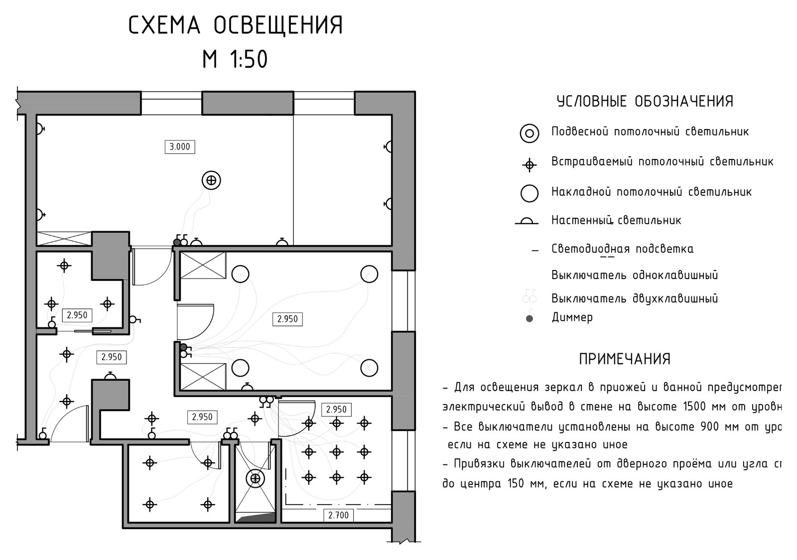 Дизайн-проект интерьера квартиры 60 кв.м.