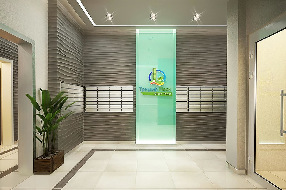 Холл в ЖК  "Триумф Парк" Green Tower