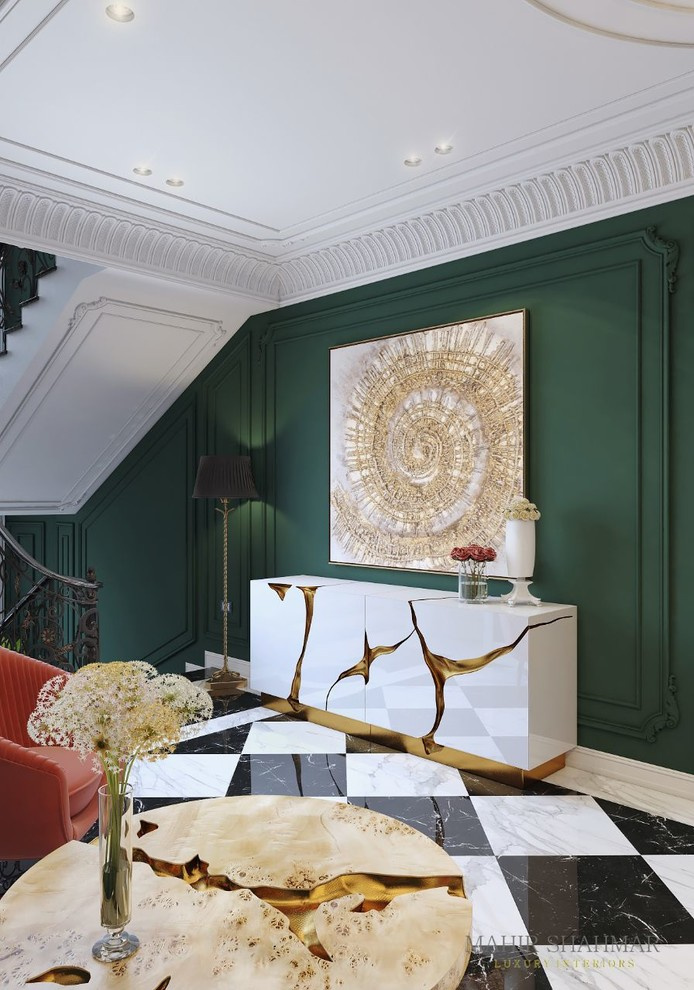 Private villa. Hall. 1 Floor.