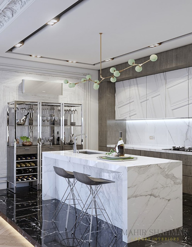 Private villa.Kitchen.