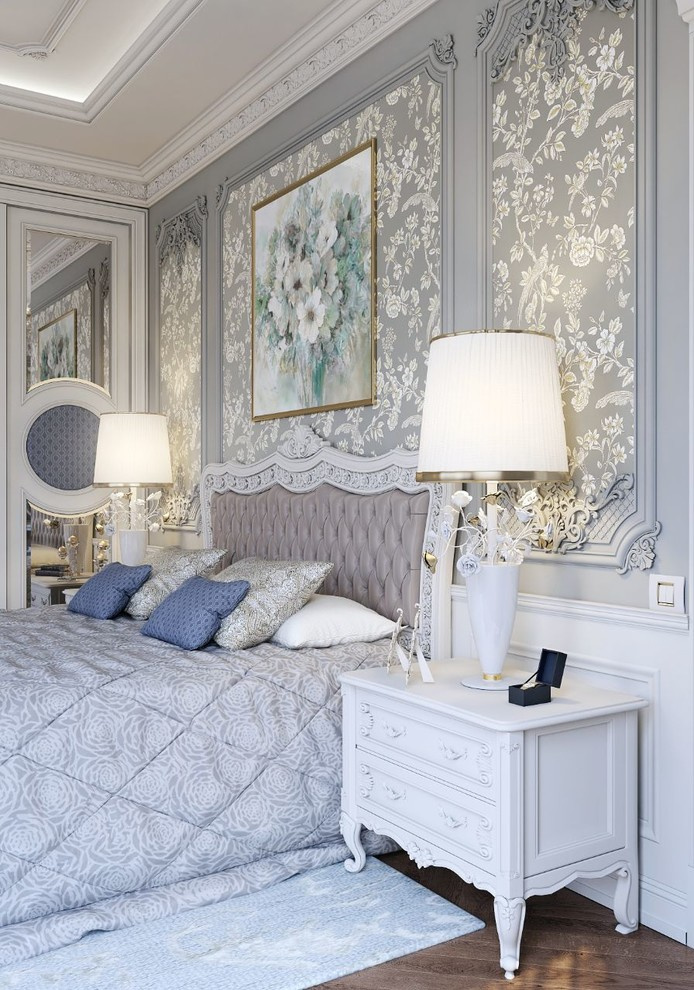 Private villa.Bedroom. Luxury.