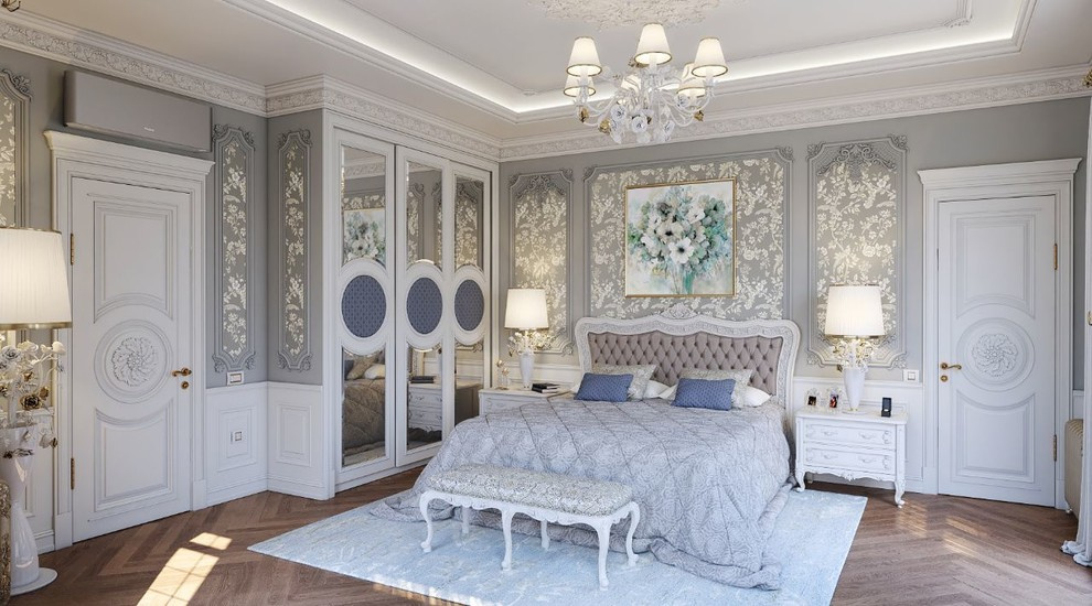 Private villa.Bedroom. Luxury.