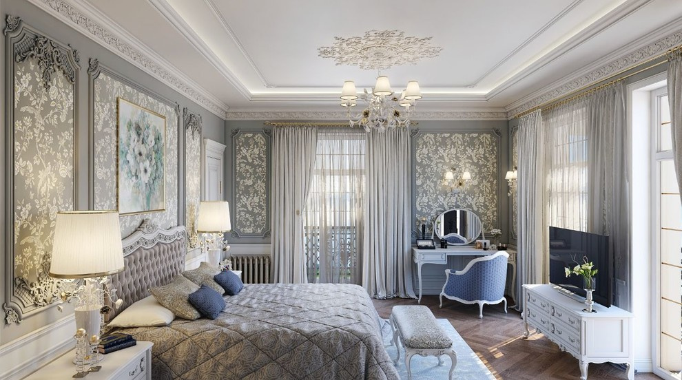 Private villa.Bedroom. Luxury.