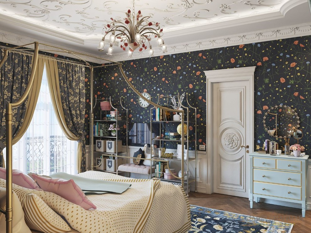 Private villa. Bedroom for girl.