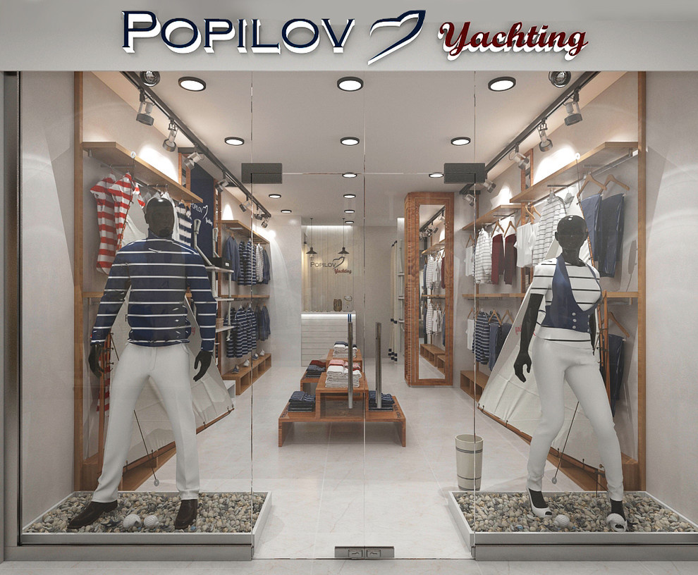 Дизайн бутиков одежды Popilov Yachting