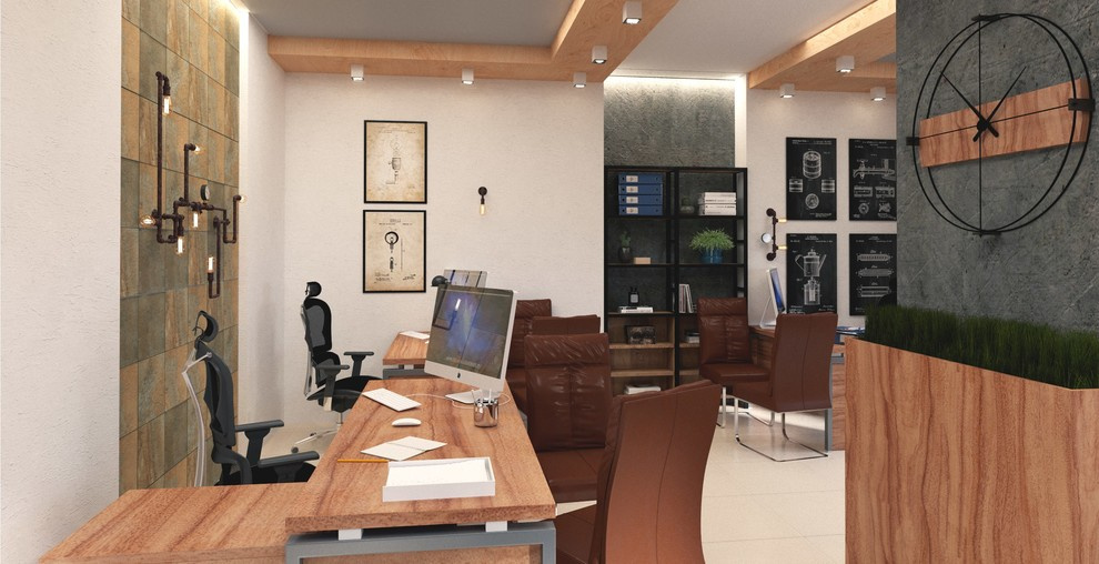 Зона клиентов в стиле Loft для магазина сантехники