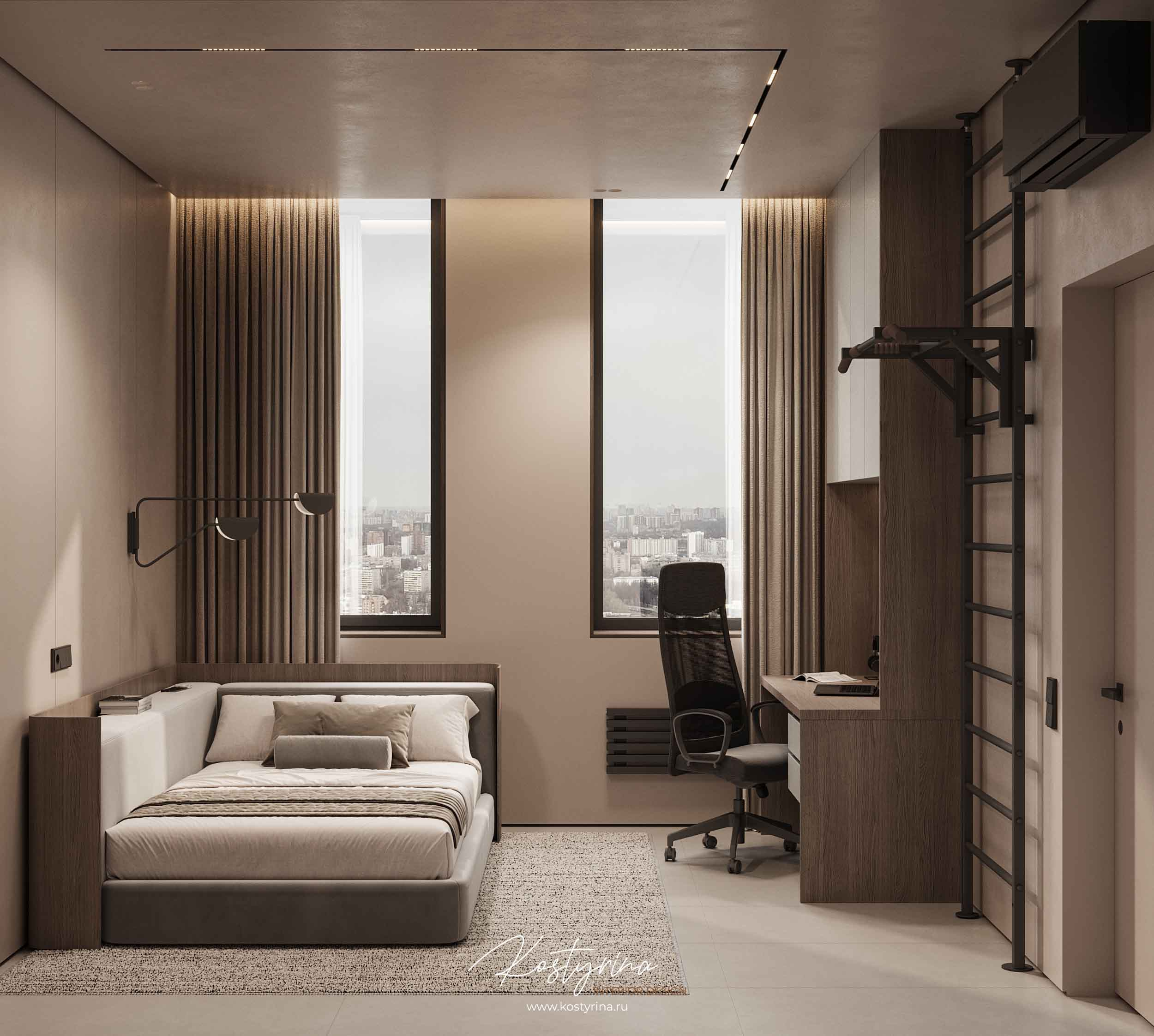 Квартира в современном стиле в ЖК Headliner 125м²