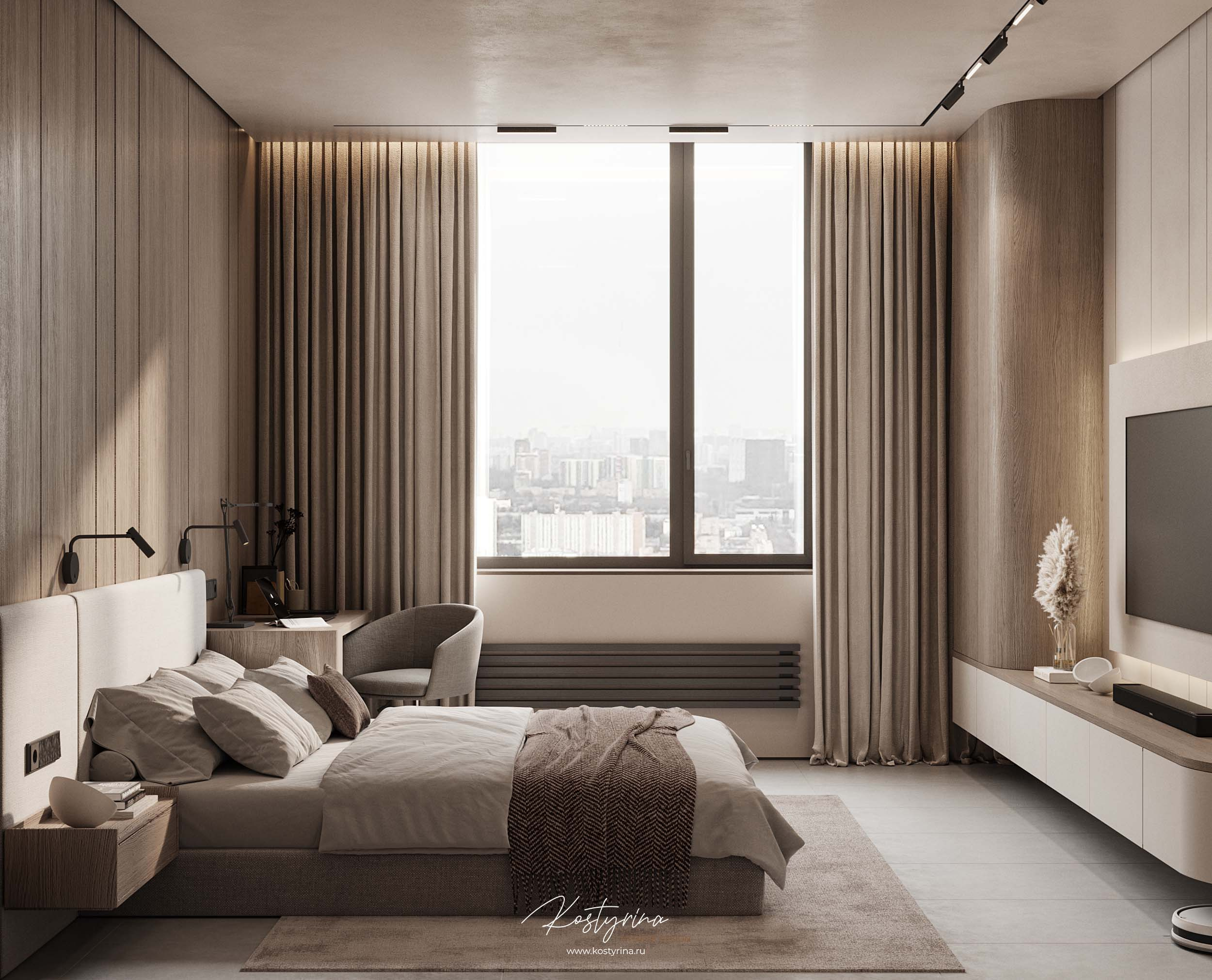 Квартира в современном стиле в ЖК Headliner 125м²