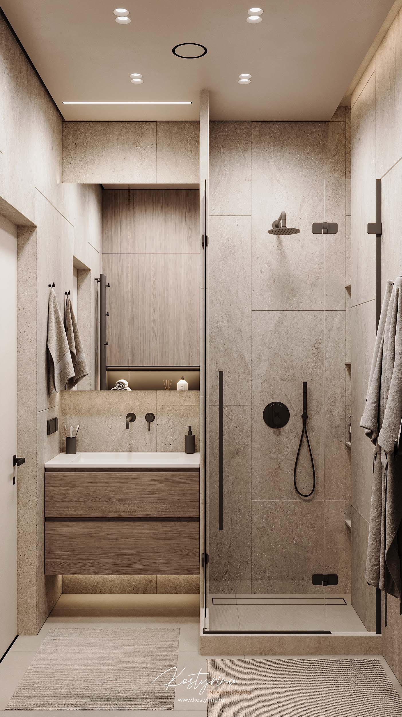 Квартира в современном стиле в ЖК Headliner 125м²