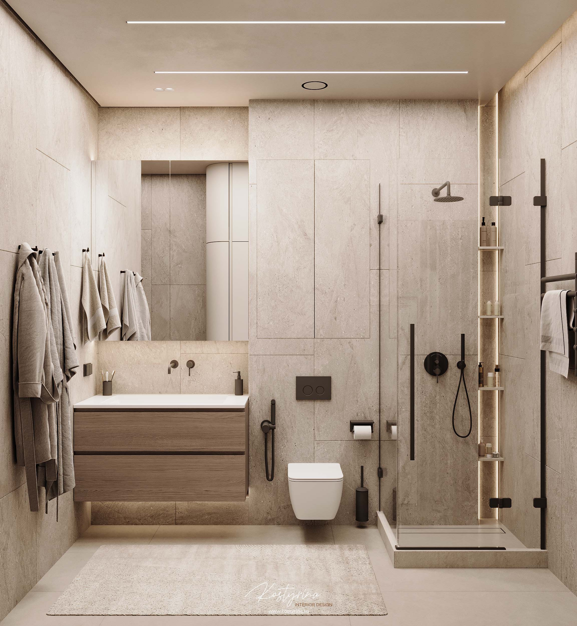 Квартира в современном стиле в ЖК Headliner 125м²