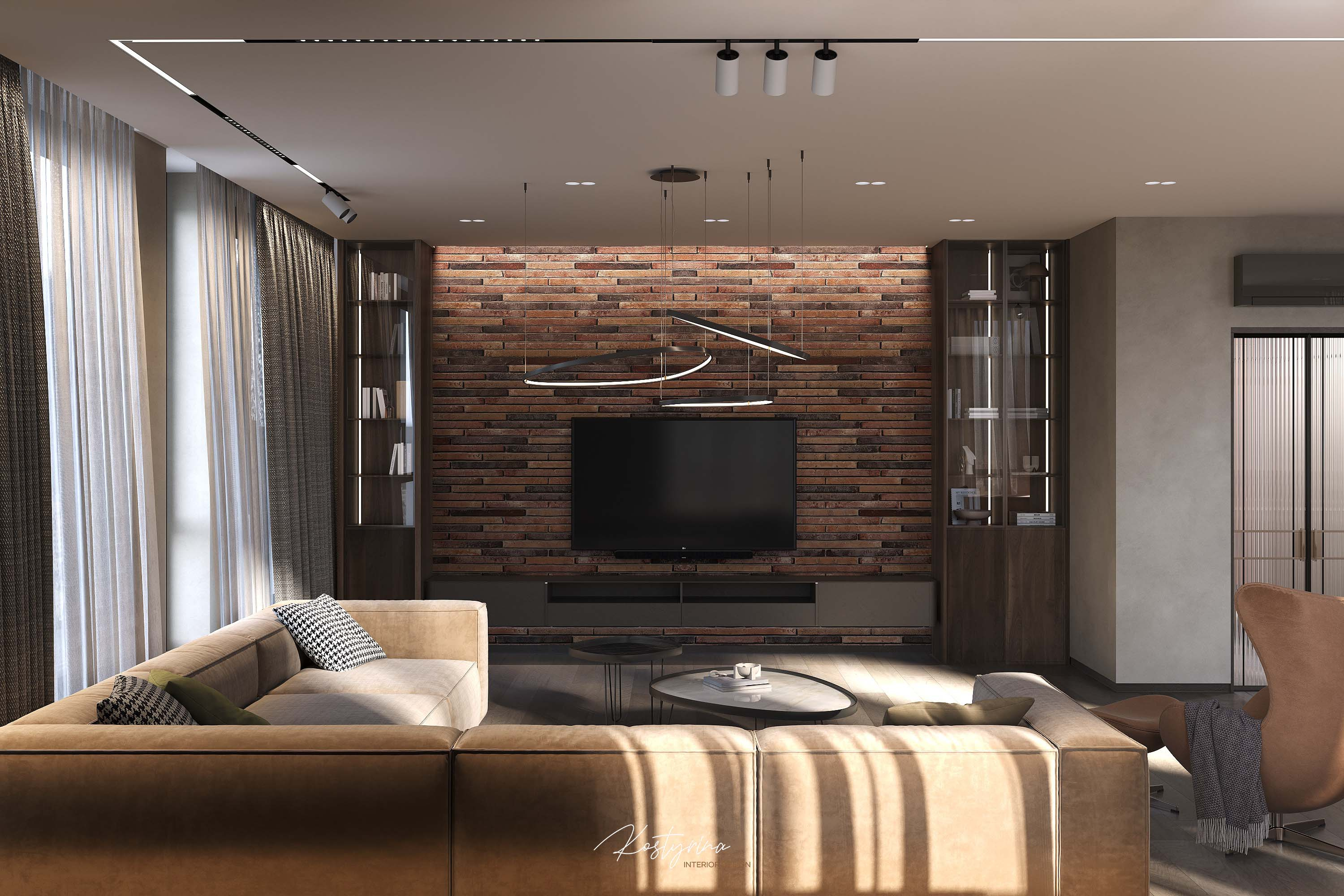 Интерьер квартиры в ЖК Onyx 160 м²