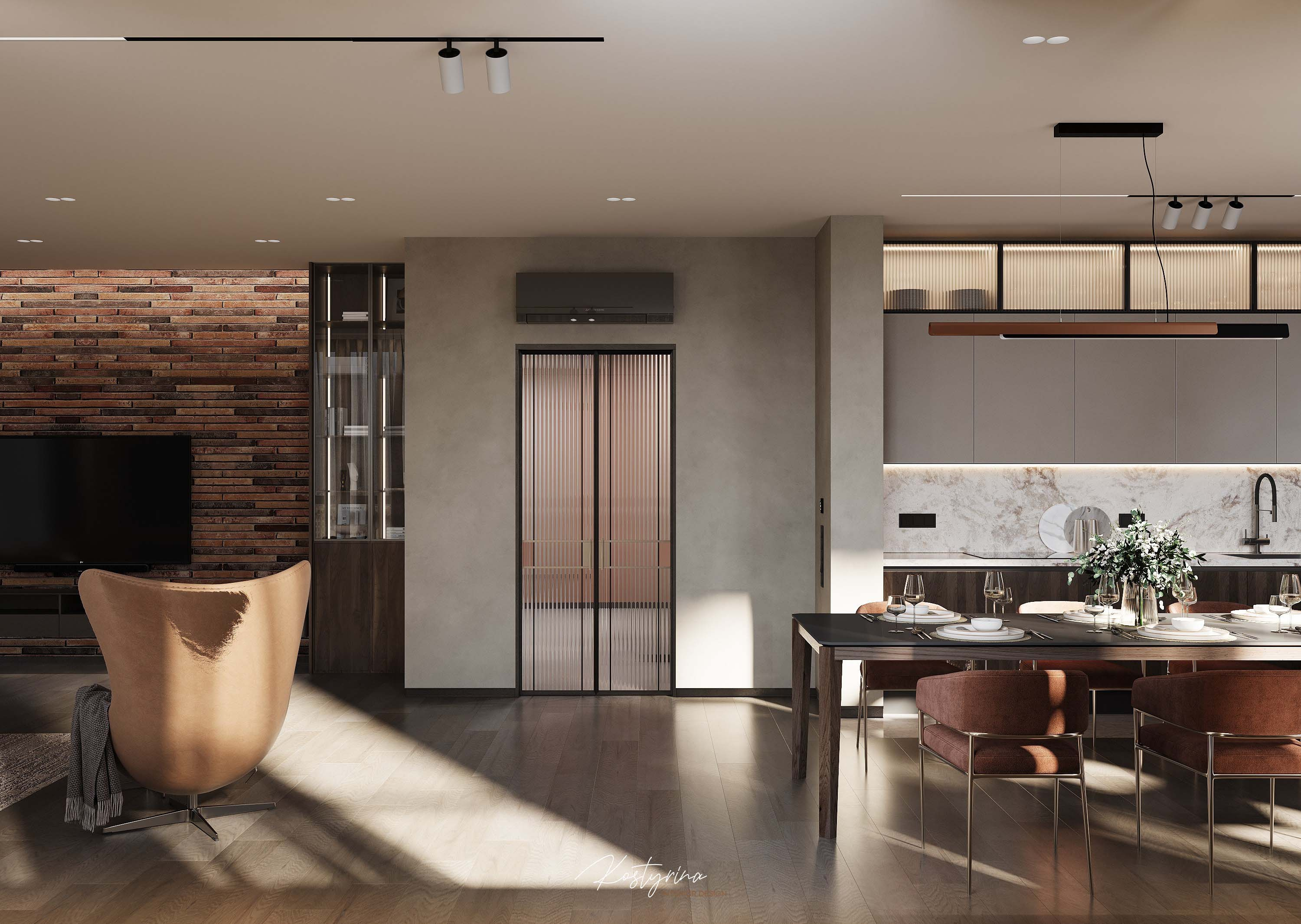 Интерьер квартиры в ЖК Onyx 160 м²