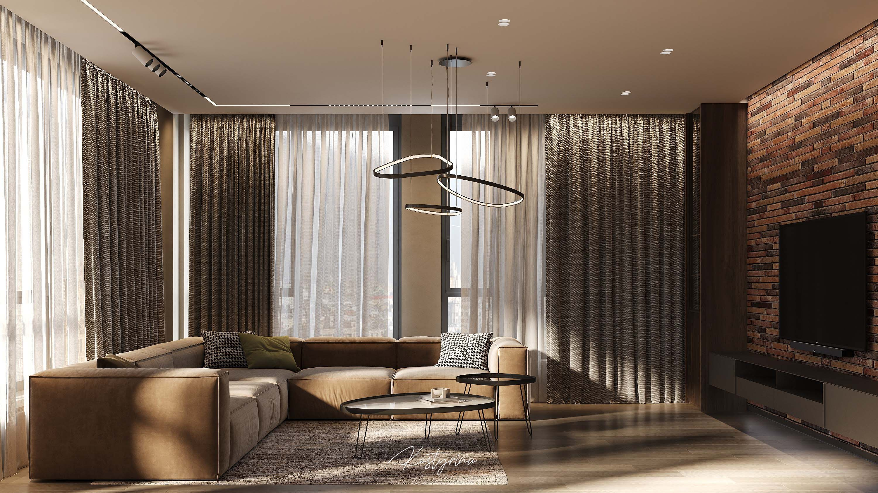 Интерьер квартиры в ЖК Onyx 160 м²