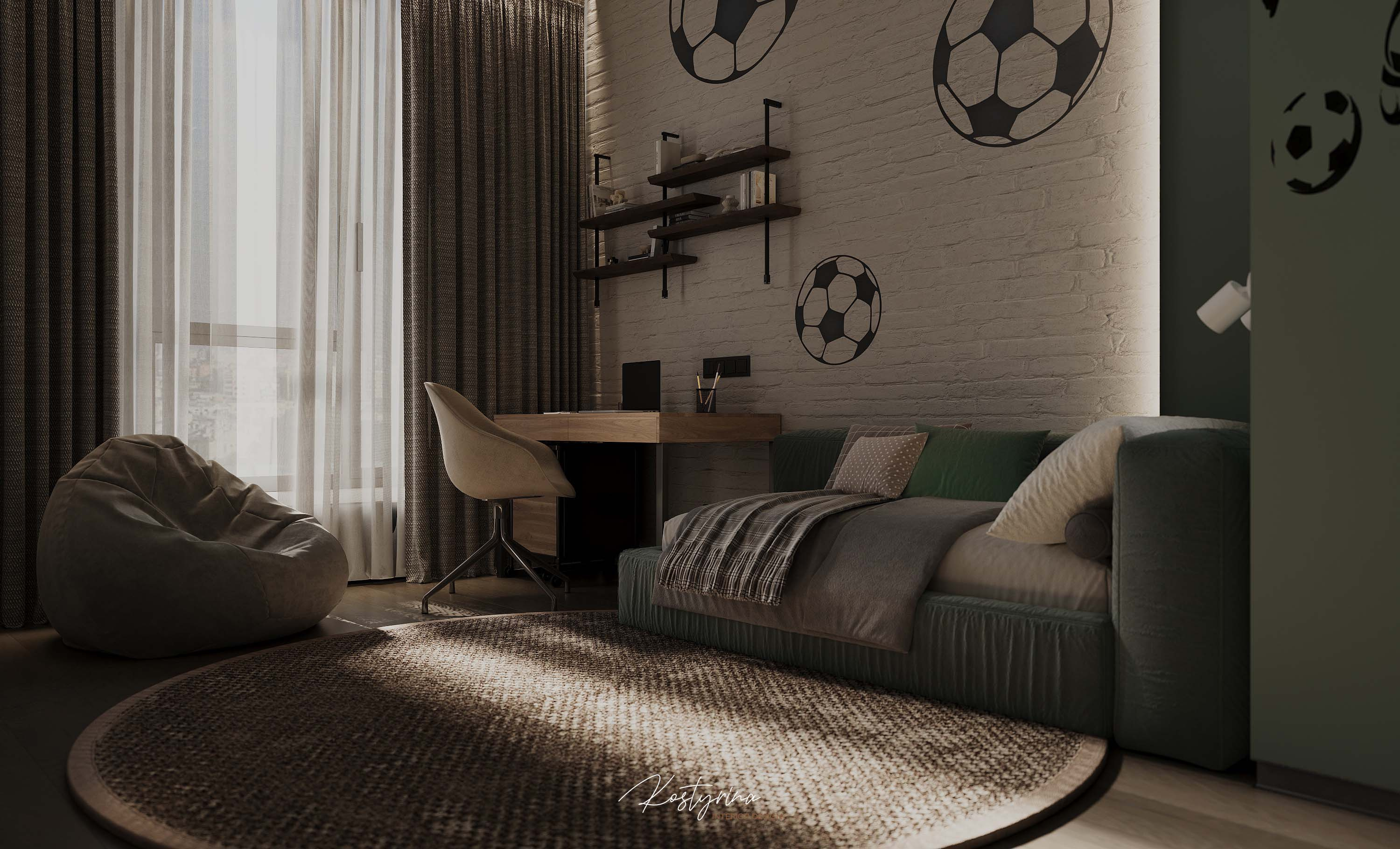 Интерьер квартиры в ЖК Onyx 160 м²