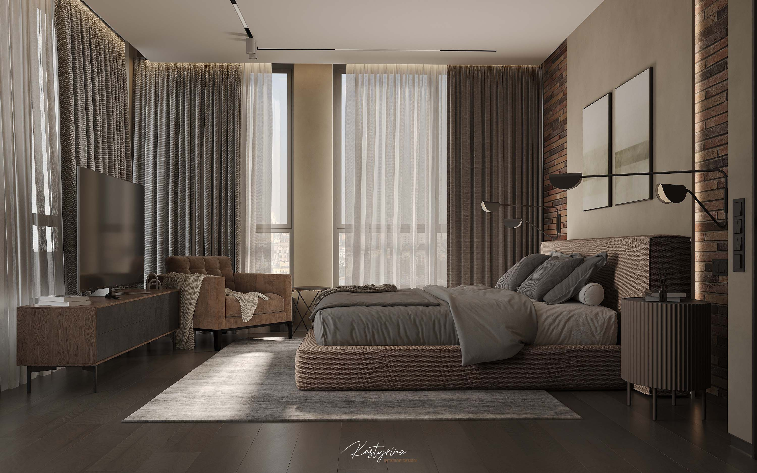 Интерьер квартиры в ЖК Onyx 160 м²