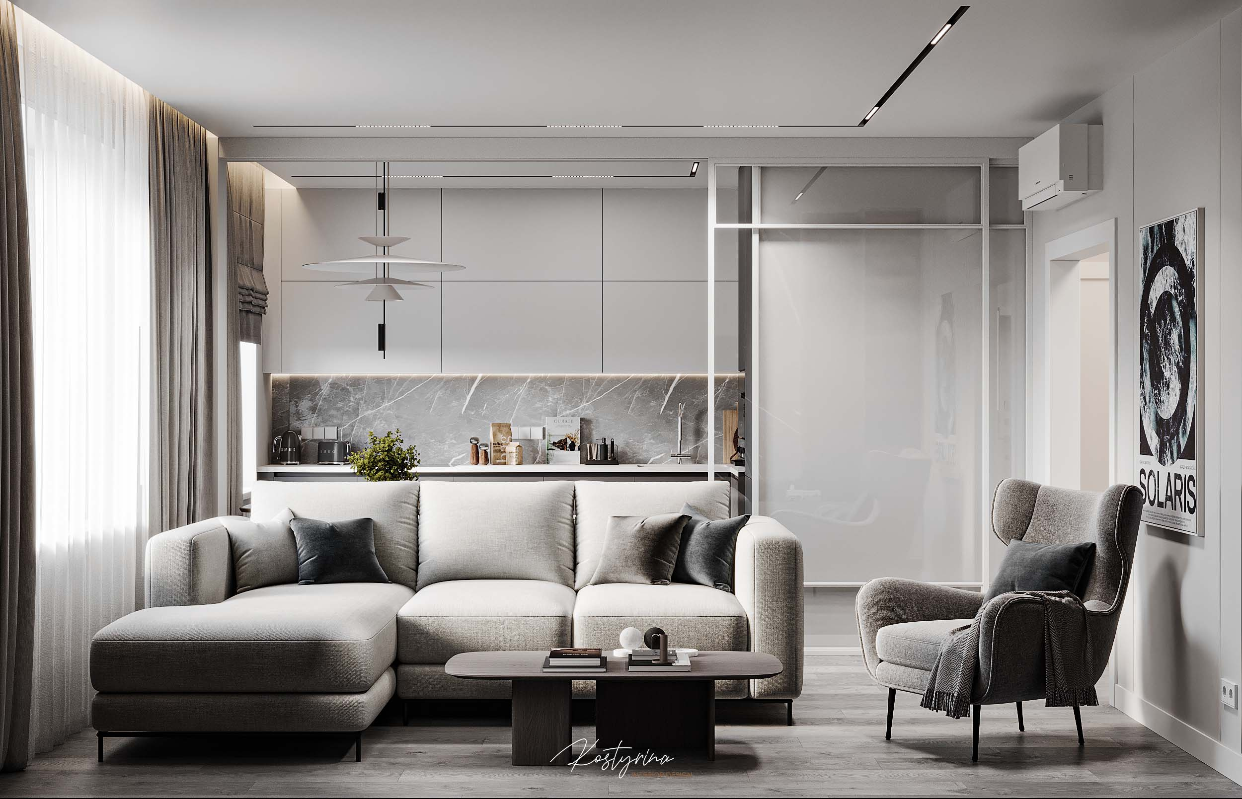 Квартира для мужчины из сферы IT - 90 м²