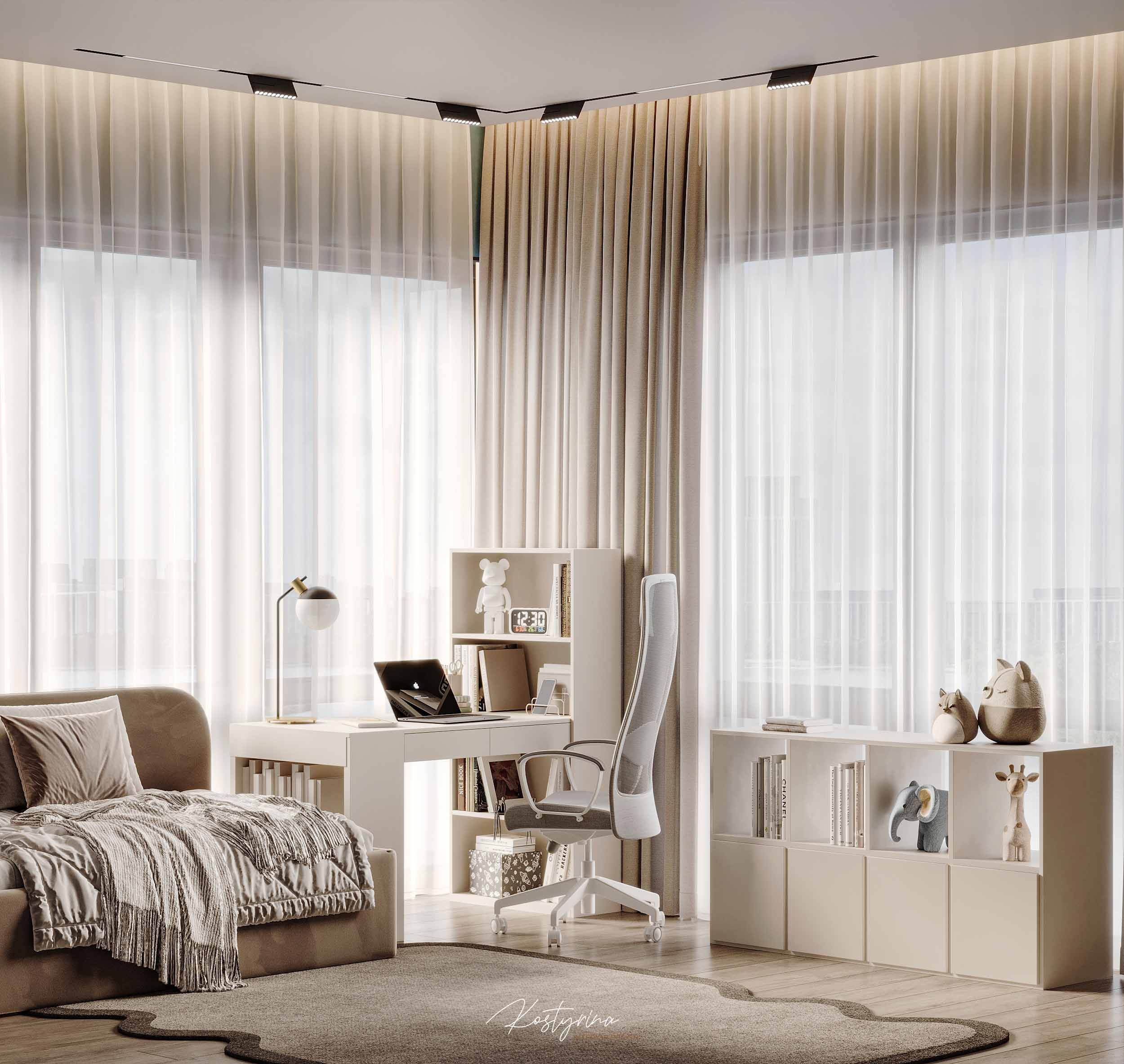 Квартира для семьи с детьми и корги — 70 м²