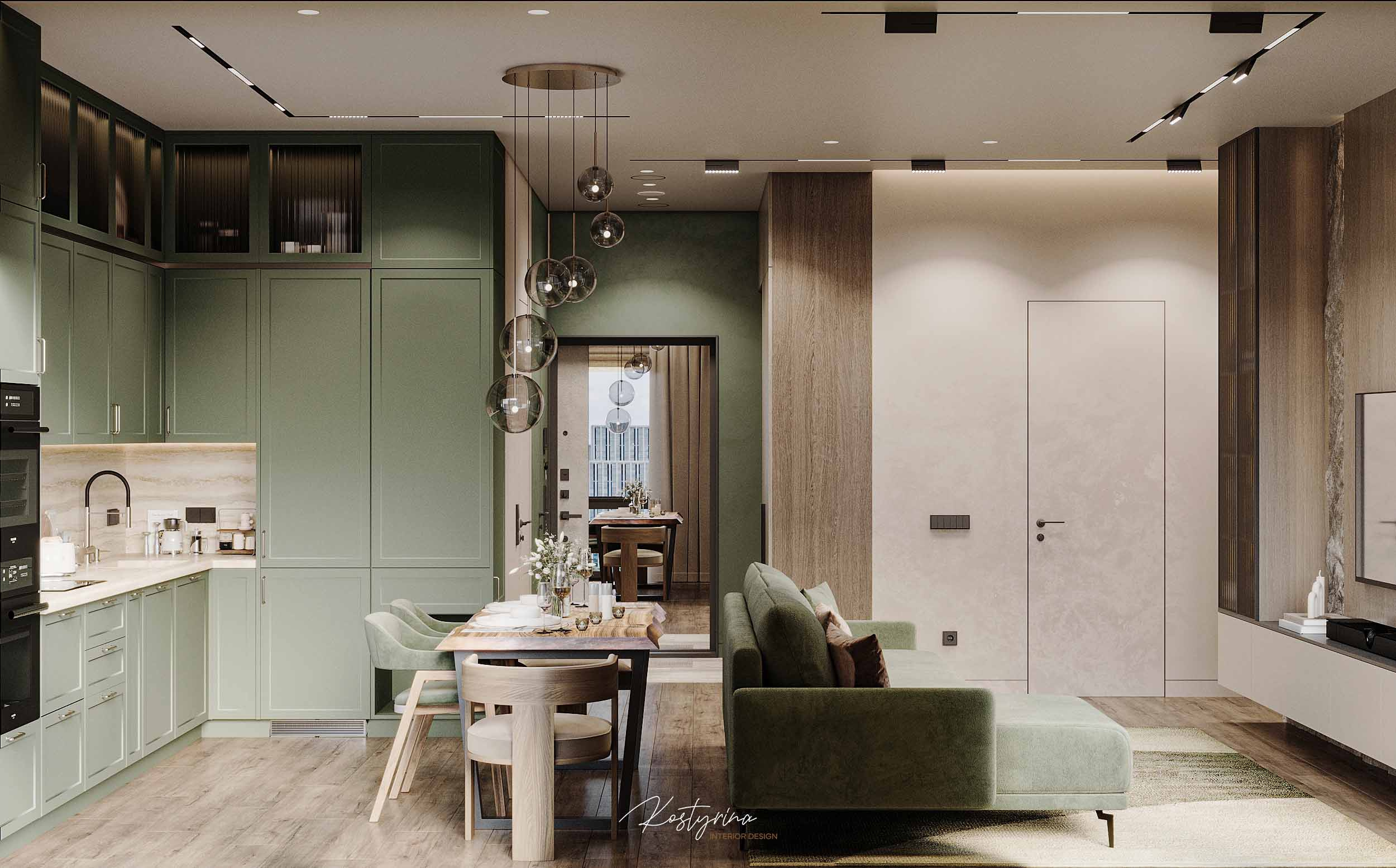 Квартира для семьи с детьми и корги — 70 м²