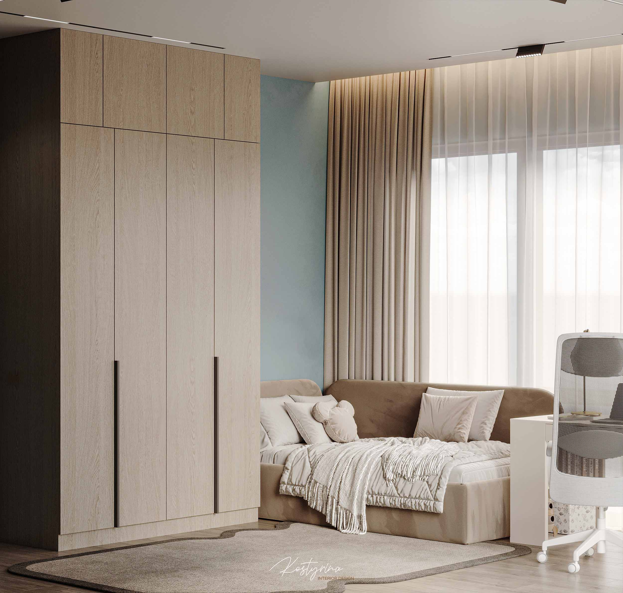 Квартира для семьи с детьми и корги — 70 м²