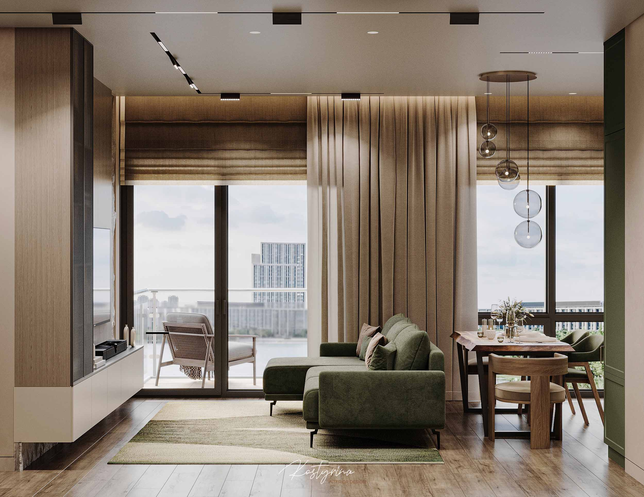 Квартира для семьи с детьми и корги — 70 м²