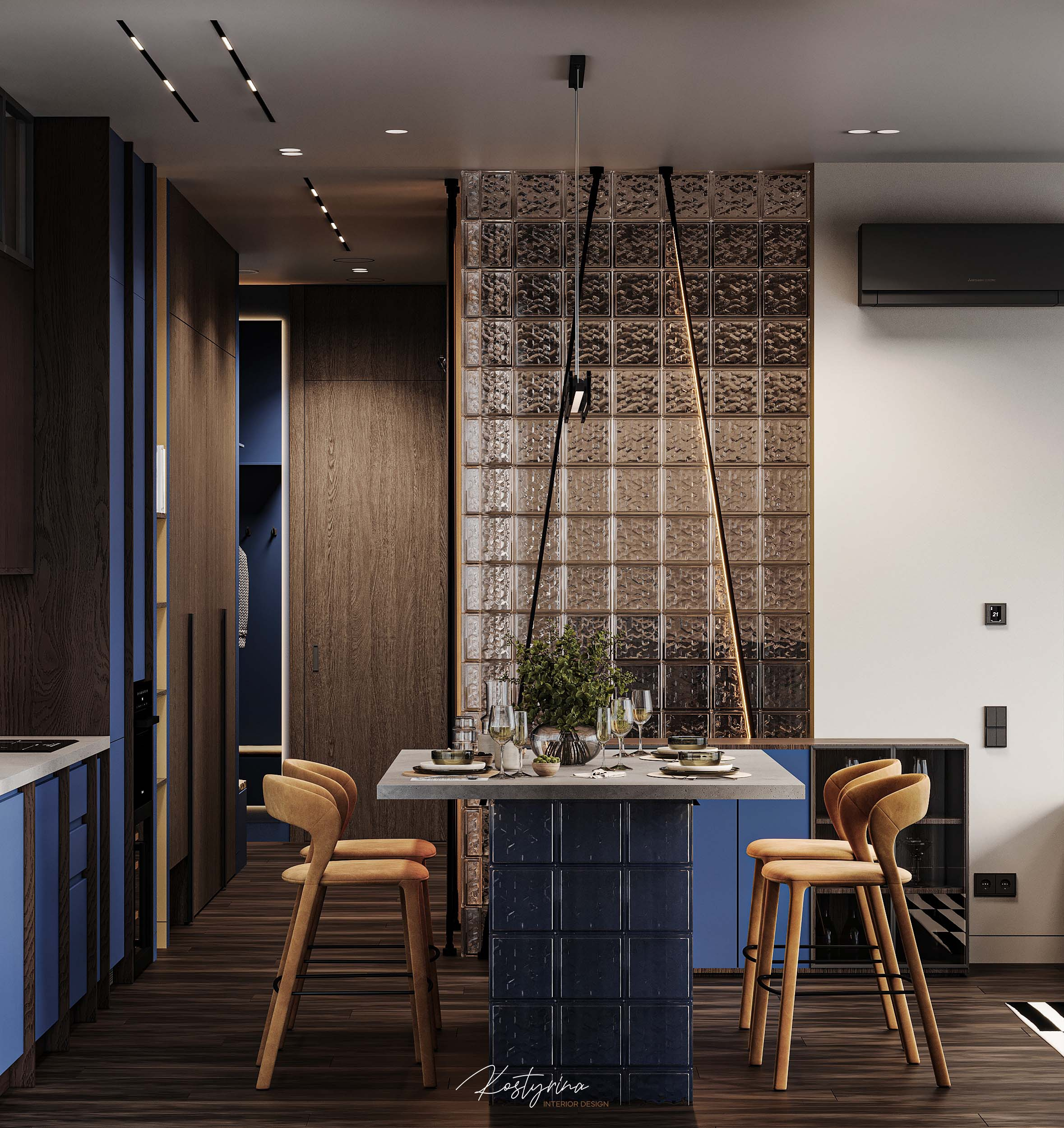 Обложка проекта: Брутальный интерьер квартиры в ЖК «Символ» - 60м²