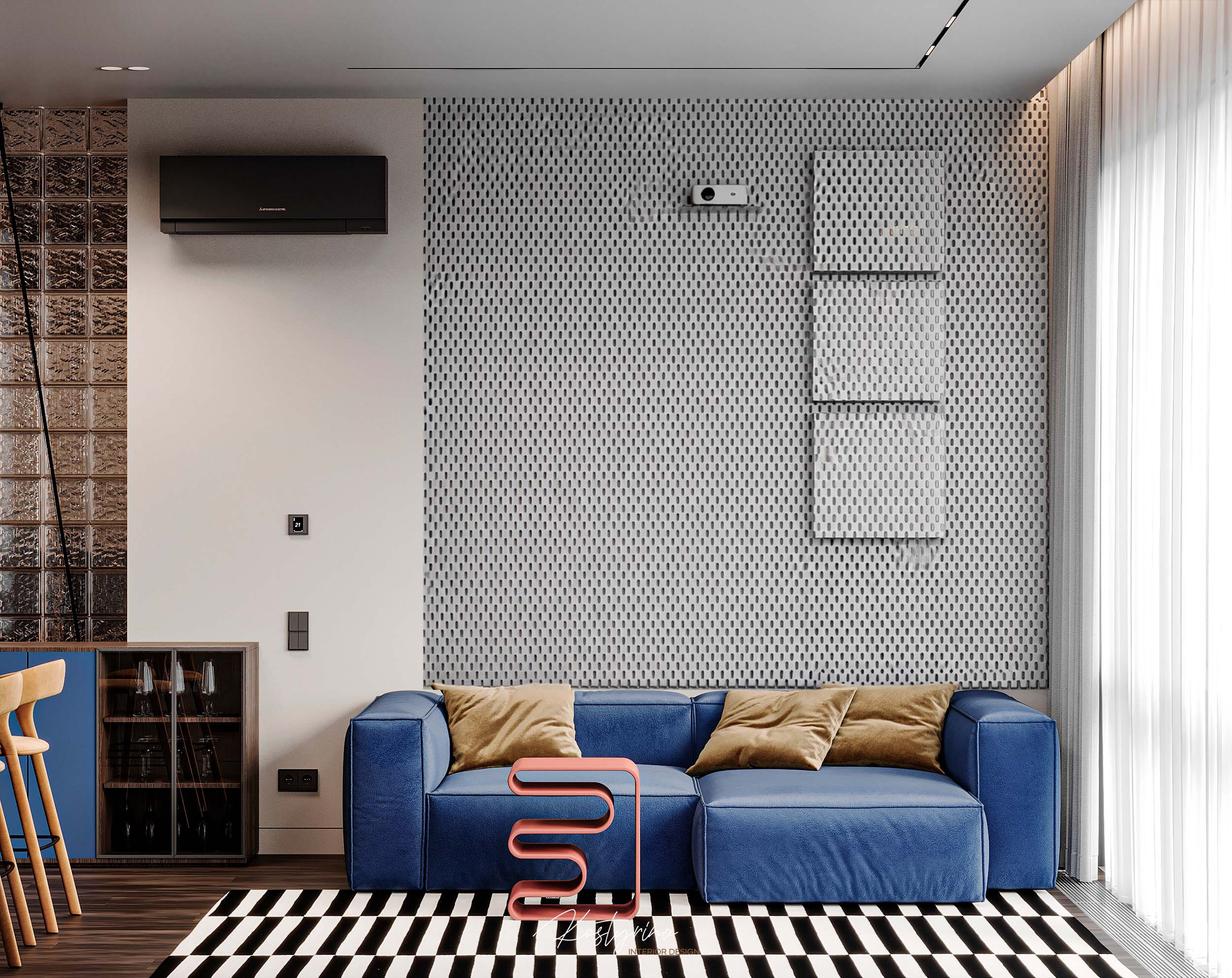 Брутальный интерьер квартиры в ЖК «Символ» - 60м²