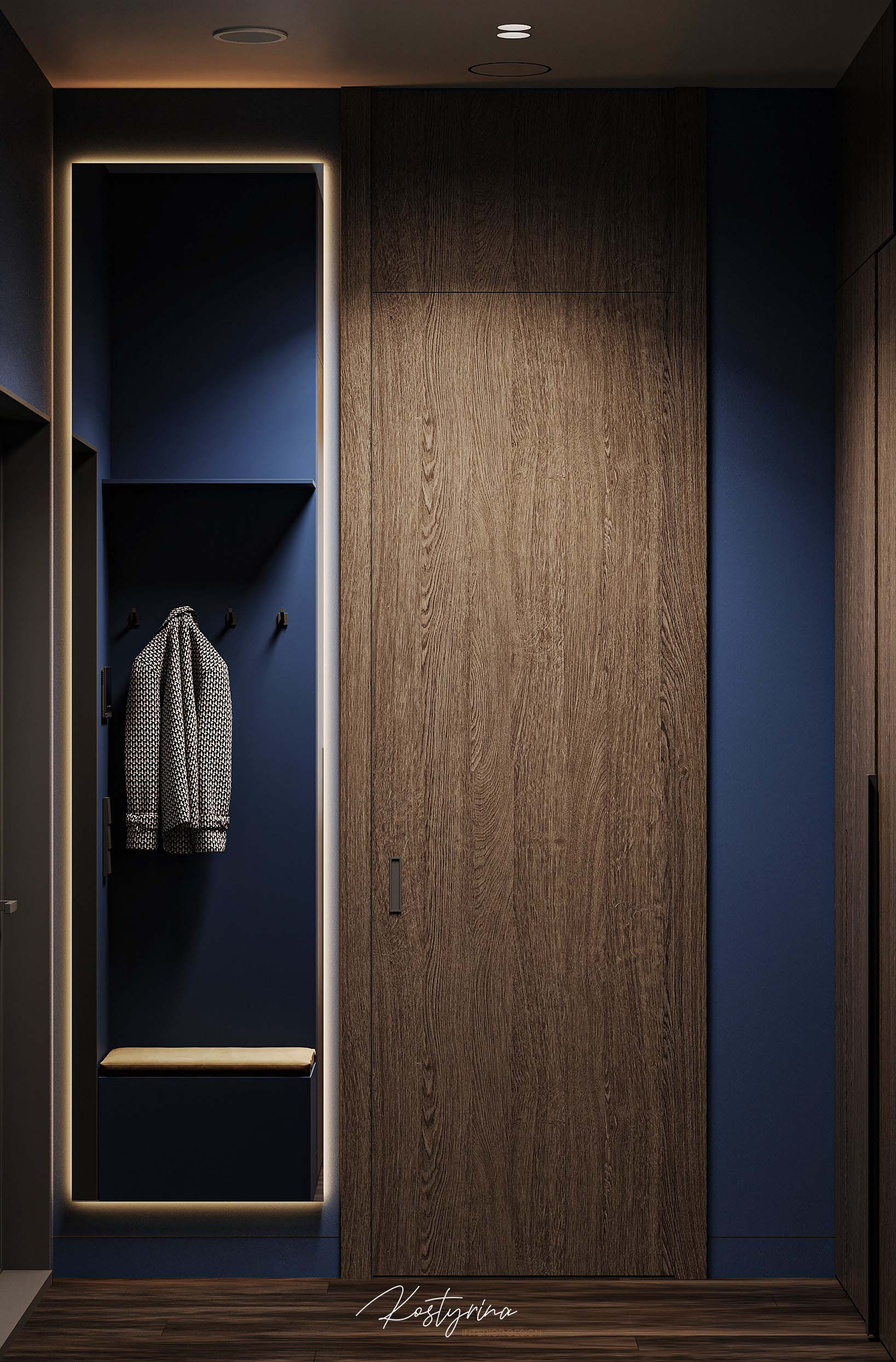 Брутальный интерьер квартиры в ЖК «Символ» - 60м²